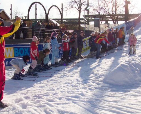 Schneerampen mit echtem Schnee für Sommer und Winter