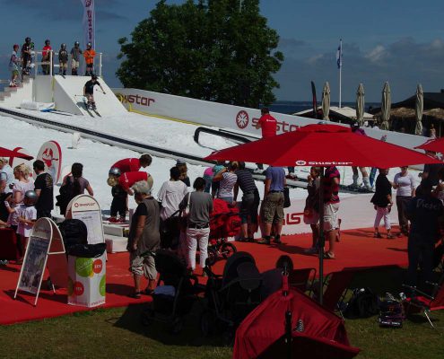 Schneerampen von snow+promotion als Publikumsmagnet